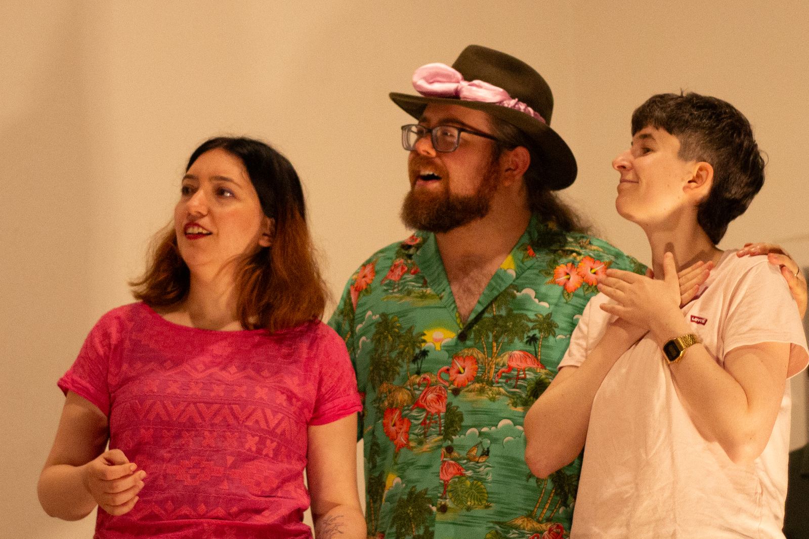 Naked Flamingos show photo